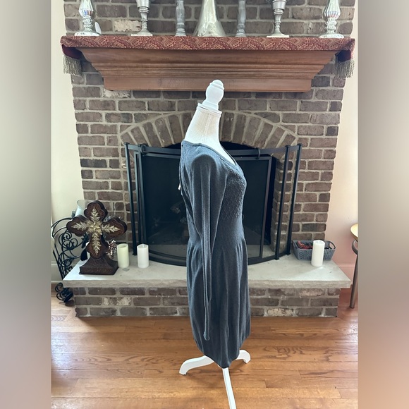 💕💗💕NWT Prana Slimming Long Sleeve Grey Zora Sweater Dress Size Medium💕💗💕 - Picture 4 of 11